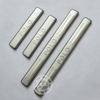 【❂Hot On Sale❂】 XWKMK SHOP คุณภาพสูงสแตนเลส Sill สำหรับ Volkswagen โปโลแต่งรถ2011-