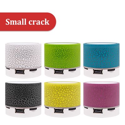 Bluetooth Speaker Mini Wireless Loudspeaker Crack LED TF Card USB Subwoofer Portable MP3 Music Sound Column for PC Mobile Phone Wireless and Bluetooth