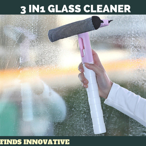 3-in-1 Multi-purpose Glass Cleaning Brush With Handle, Window