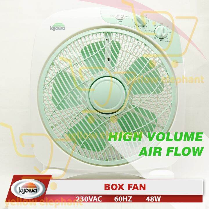 Kyowa Fan Electric Fan Box Fan 12" Gold Mind Everyday Low Price