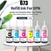 หมึกเติม 673 dye refill ink EPN เทียบ L800 L805 L810 L850 L1800 L351 L350 L551 หมึกพิมพ์ T60 T6731 t6732 T6733 T6734 T6735 T6736