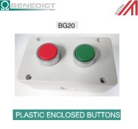 Plastic Enclosed Button Start-Stop / กล่องสวิทช์ควบคุม Push button สีแดง สีเขียว - BENEDICT (Made in Austria)