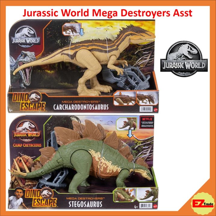 Jurassic World Mega Destroyers Camp Cretaceous Dinosaur Figure Movable ...