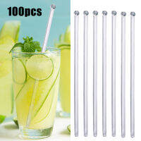 100pcs แท่งกวนทนความร้อนสำหรับ Lab Stiring Stirrer Barware ชากาแฟเครื่องดื่มร้อน