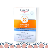 Eucerin Sensitive Protect Sun Fluid 50ml - ยูเซอรินครีมกันแดดสูตรสำหรับผิดอ่อนโยน