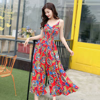 2021Summer Spaghetti Strap Jumpsuits Long Pants Women 2021 Elegant Boho Playsuit Rompers Overalls