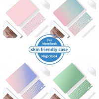 【Fast Ship】3 In 1 Huawei Matebook D14 D15 2022 14 2020 2018 2019  13s 16s Case Keyboard Skin Protection Hard Shell  for Matebook 13 15 14s Protecto Gradient Watercolor Laptop Case with Keyboard Cover