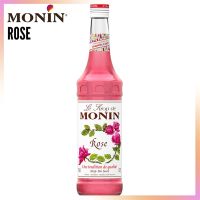 Monin Rose Syrup ไซรัปกลิ่นกุหลาบ ขนาด 700 ml. น้ำผลไม้เข้มข้น ไซรัป น้ำเชื่อมผลไม้