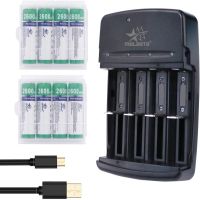 ZZOOI NiZn AA AAA Rechargeable Batteries NI-ZN 2600mWh/900mWh 1.6V Battery for Toys Flashlights Camera with 1 USB Charger