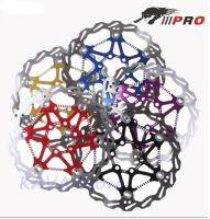 IIIPRO Bike Disc Brake Rotors DH Ultralight Floating Disc Pads 160mm 180mm 203mm 6/7/8 inches for MTB Road Bike Bicycle Brake