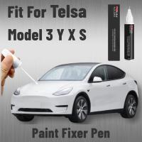 【CW】Paint Fixer Pen Fit For Tesla Model 3 X Y S Car Paint Repair Pen Black White Car Paint Scratch Repair Wheel Hub Paint Touch Up