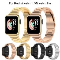 Metalowy zegarek bransoletka dla Xiaomi Mi zegarek Lite pasek ze stali nierdzewnej opaska na rękę dla Redmi zegarek 1 Watchband Wrist Smartwatch Case