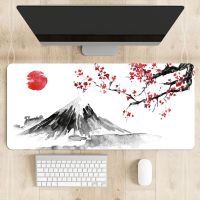 ✣✑ Japanese Style Mount Cherry Blossom Bird Sakura Mouse Pad Gamer XL Large Mousepad Desk Mats Natural Rubber Table Mat