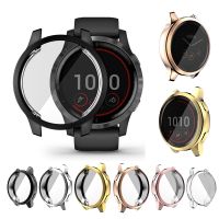 Casing Pelindung Pelat untuk Garmin Venu 2 / 2S Penutup Bingkai Pelindung Cangkang TPU Lunak untuk Casing Jam Tangan Pintar Garmin Vivoactive 4 S / 4