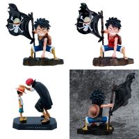 18-22cm ONE PIECE Monkey D. Luffy Shanks Hand Operated Desk Car Model Ornaments Anime Peripheral Dolls Boys and Girls Gifts