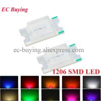 100pcs 1206 3216 SMD LED Bead Light Emitting Diode Red Blue Yellow White Orange Green Warm White UV High Bright LED Light DiodesElectrical Circuitry P