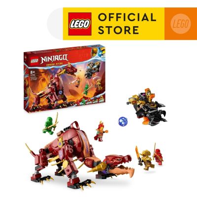 LEGO NINJAGO 71793 Heatwave Transforming Lava Dragon Building Toy Set (479 Pieces)