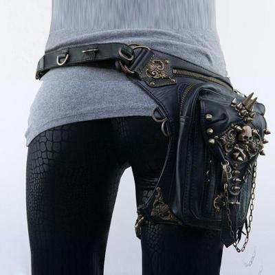 Steampunk Motorcycle Bag One Shoulder Bag Female Mobile Phone Running Bag Trend Fashion Accessories