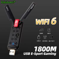 USB 3.0 1800Mbps Wifi 6 Adapter Dual Band 5GHz 2.4Ghz 802.11AC Wifi Dongle High Performance Network Card For Laptop Desktop  USB Network Adapters