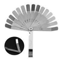 มิลลิเมตรเมตริก0.05- 1.0มม. ตัววัดความรู้สึกออฟเซ็ตเกจ16ใบมีดสแตนเลสสำหรับหัวเทียนช่องว่างวาล์วแทปเซ็ต