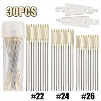 【YF】 30pcs Cross Stitch Needle Hand Stitching Needles Gold Tail Blunt Embroidery Needlework Tool Accessory