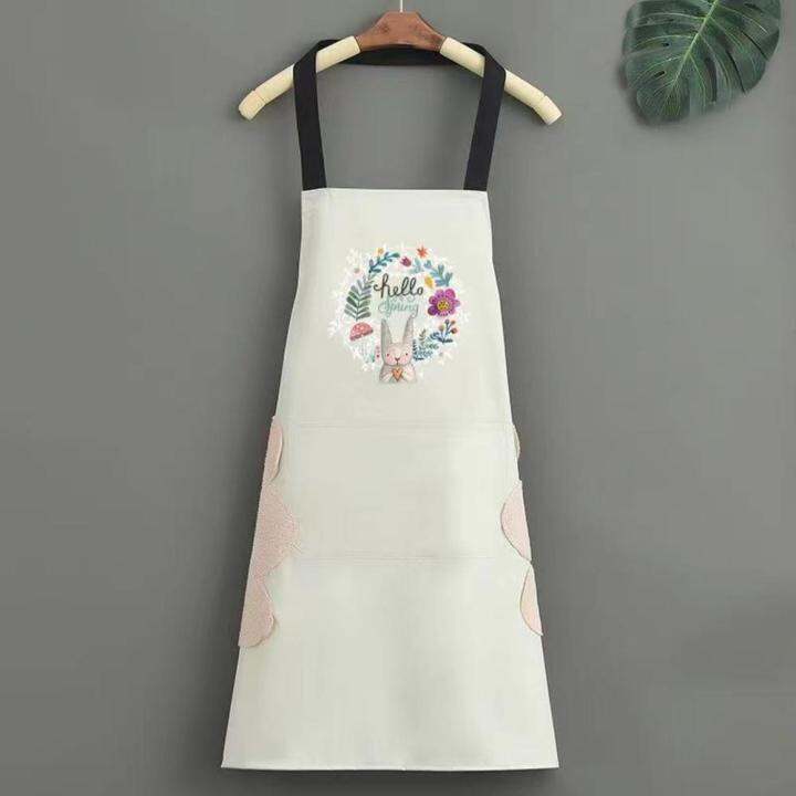 waterproof-and-cute-apron-wipe-hands-apron-cute-fashion-apron-for-cooking-waterproof-kitchen-apron-for-women-new-cooking-work-apron