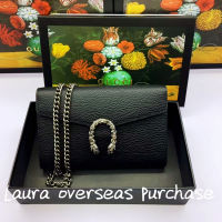 pre order Brand new authentic，GUCCI，Dionysus leather mini chain bag，crossbody bag，Shoulder Bags