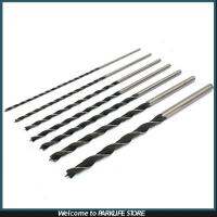 7pcs 4-12mm x 300mm Woodworking Triple Pointed Long Drill, Sharp Drilling/Easy Positioning/Smooth Chip Removal