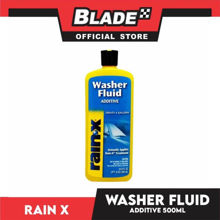 RainX Car Windshield Washer Fluid Additive 500ml Treats 4 Gallons