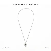 WYE-สร้อยคอ ALPHABET NECKLACE TYPE01 (Pendant 2 cm)
