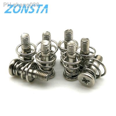 30pcs Springs Graphics Card Video Screw M2 M2.5 Computer CPU Mainboard Radiator Fixing Bolts DIY Phillips Step Screws