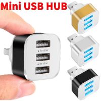 ฮับ USB2.0ตัวแยก USB 3พอร์ต USB ตัวขยาย2.0โทรศัพท์มือถือที่ชาร์จพีซีแล็บท็อปแท็บเล็ตมีอินดิเคเตอร์ LED อะแดปเตอร์