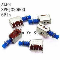 10Pcs 100 ใหม่ญี่ปุ่น Self-Locking Switch ALPS SPPJ320600ล็อค6pin แนวนอน Push Pull ปุ่มสวิทช์