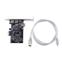 New PCIe 1394 Card DV HDV HD video capture PCIe 1394 A B FireWire card 1394 to PCI-e 1X for Desktop Adapters Cables