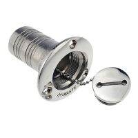 Heavy Duty Boat Waste Tank Fill Filler with Key Cap for Yacht RV 316 Stainless Steel (1-1/2 Inch/38mm)