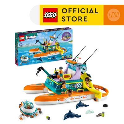 LEGO Friends 41734 Sea Rescue Boat Building Toy Set (717 Pieces)