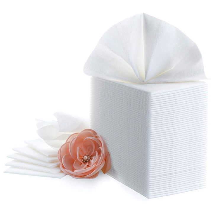 linen-feel-guest-towels-disposable-cloth-like-paper-hand-napkins-soft-absorbent-paper-hand-towels-white-200