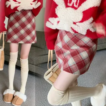 Mua Set váy dạ nữ thiết kế mùa đông kẻ caro nâu sang chảnh MIUSTORE  AVJ00008 - XL tại Miu Store 38 | Tiki