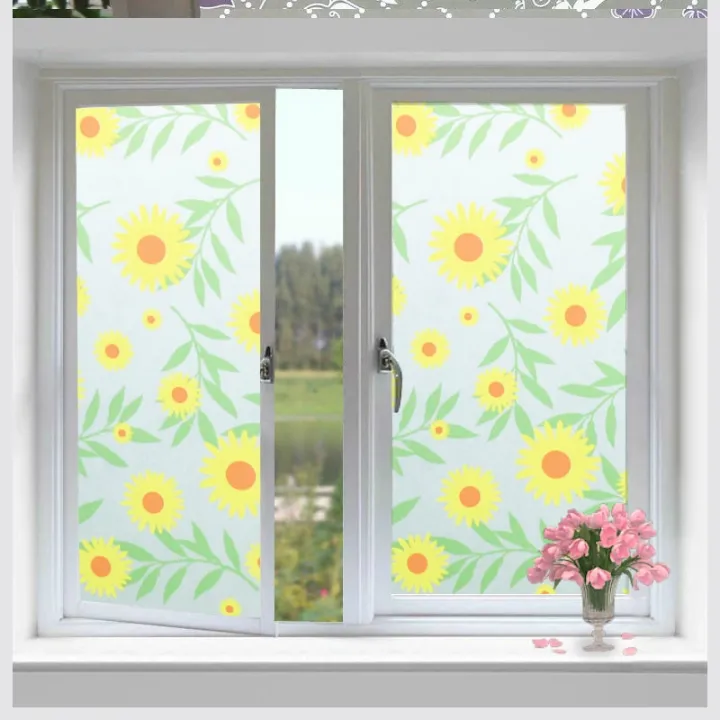 Glass window sticker waterproof frosted window paper bathroom opaque