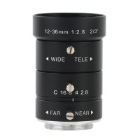 10MP 12-36mm F2.8 - F16 CCTV Industrial Zoom Microscope CS C Mount Lens Big View High Working Distance Large Target Surface