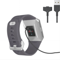 อะไหล่สายชาร์จ USB ที่ชาร์จอะแดปเตอร์สำหรับ Fitbit Ionic Smart Watch