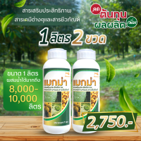 สารจับใบแมกม่า (1ลิตร2ขวด)  Silicone wetting 10% จับใบนำพาสารอาหารจากปุ๋ย ฮอร์โมนพืช สารป้องกันและกำจัดศัครูพืชให้แทรกซึมผ่านใบได้ดีขึ้น10เท่า