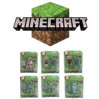 Minecraft รูป Miniatur Block Brick Build Survival Game Collection ของเล่นเค้ก Topper พร้อมสต็อก OEM