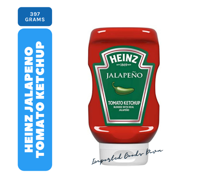 Heinz Ketchup, Blended with Real Jalapeno, 397 grams Lazada PH