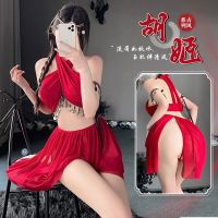 Beautiful Exotic Costumes Woman Sexy Lingerie Pajamas Set See-Through Top Short Skirt Couple On The Bed Hot Temptation Sleepwear