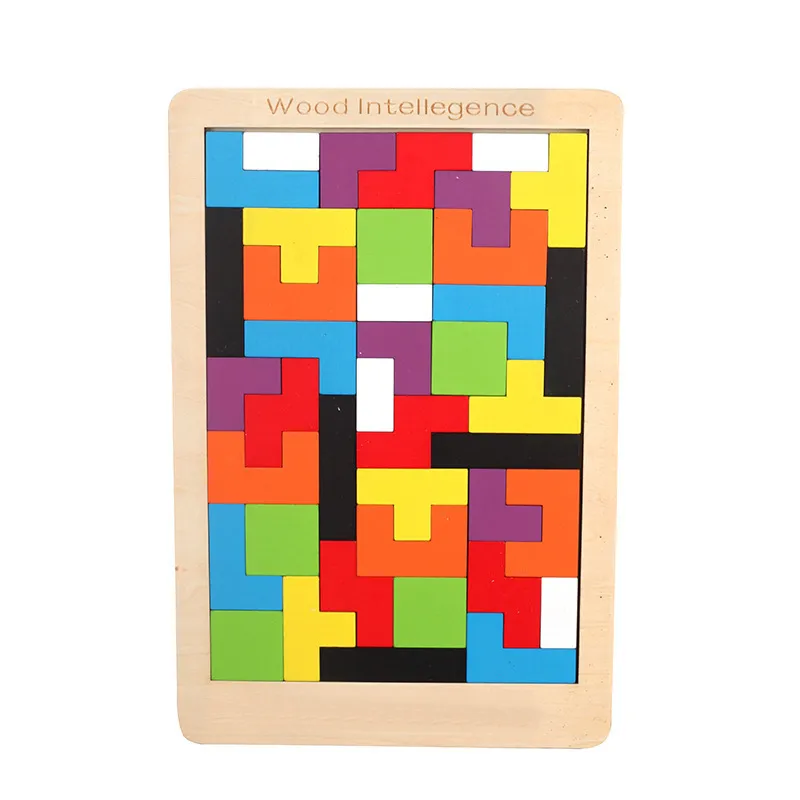 Children's wooden Tetris Children's early education Funny Games Children's  thinking logic Tetris toysgo7gj3 | Lazada