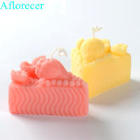 Cheese Shape Silicone Candle Mold Mousse Cake Moulds Chocolate Dessert Pastry Baking Decorating Tools Scented candle mould