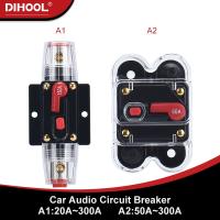 【YF】 Car Audio AMP Circuit Breaker DC12V 24V 20A 40A 60A 80A 100A 150A 300A Auto Reset Fuse Inverter Adapter Overload Protection