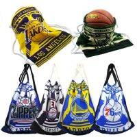 2022ใหม่ผู้ชายผู้หญิงสตริงถุง Drawstring กีฬาบาสเกตบอลโลโก้พิมพ์กระเป๋าเป้สะพายหลังโรงเรียนกีฬาบาสเกตบอลกระเป๋าขนาดใหญ่