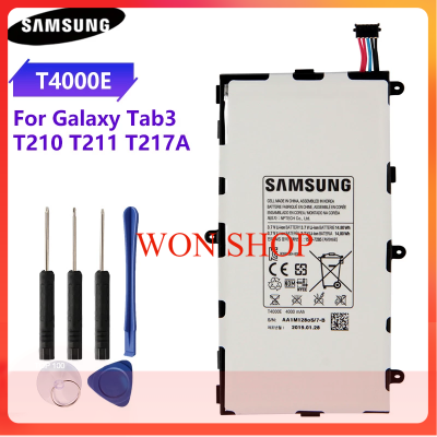 แบตเตอรี่ Samsung Galaxy Tab3 7.0 T210 T211 T2105 T217a T4000C T4000U แท็บเล็ตแบตเตอรี่ 4000mAh ประกัน3 เดือน